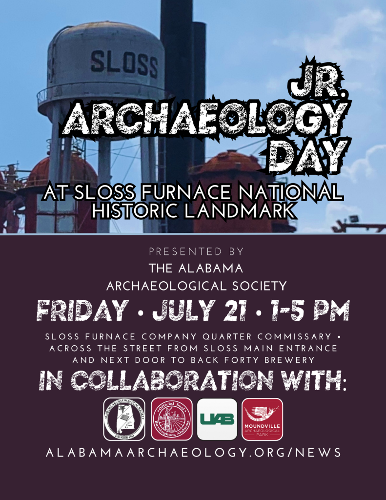 Junior Archaeology Day event flyer